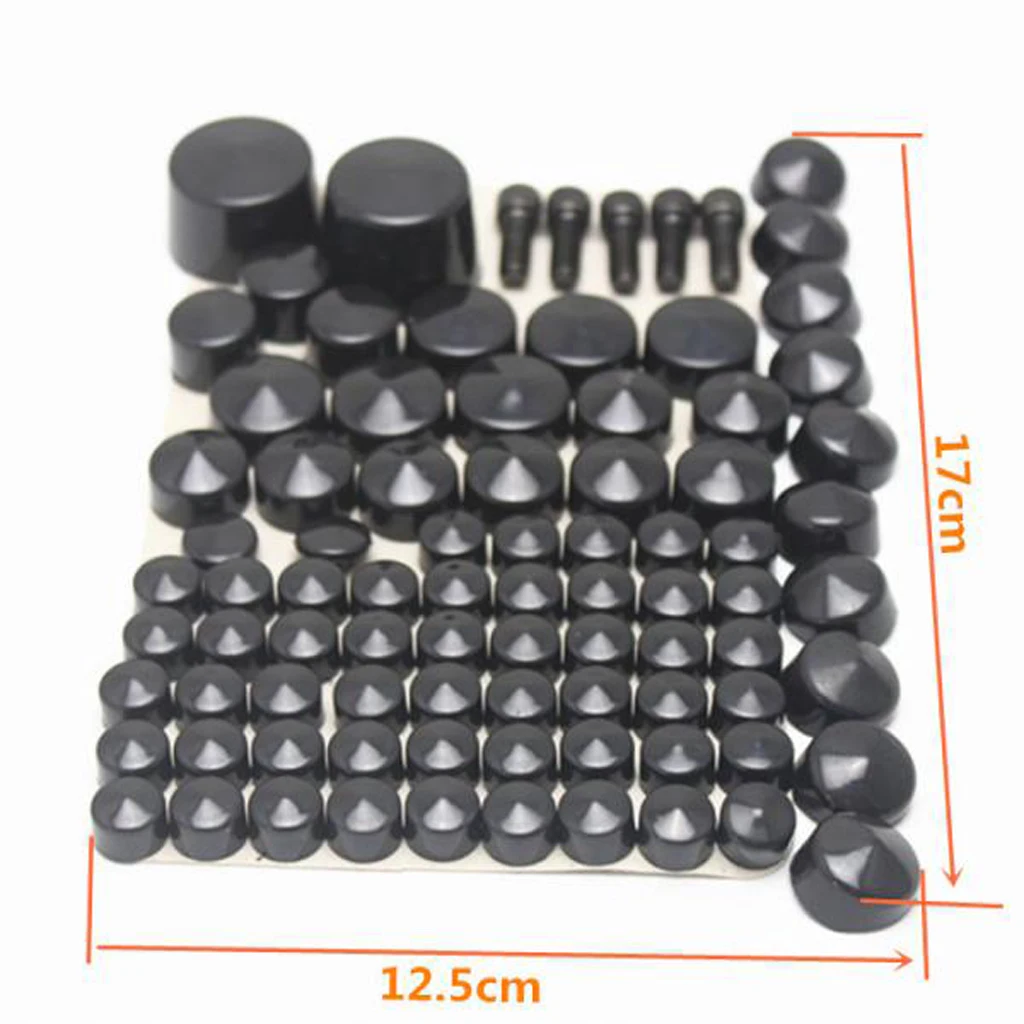 ABS Plastic Bolt Lug Nut Caps Covers Set For  Twin Cam Softail 07-2016