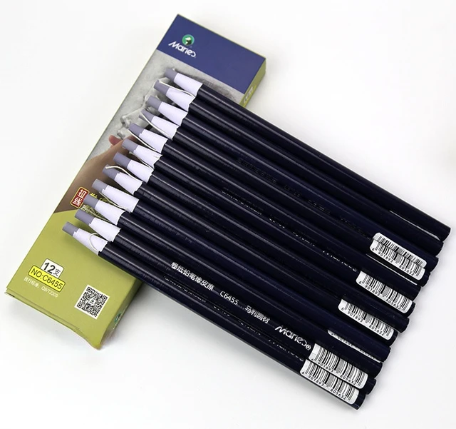 6PCS Artist Eraser Pencils Sketch Pencil Eraser Drawing Pen-Style Erasers  Ideal for Artist Beginners Home School Office