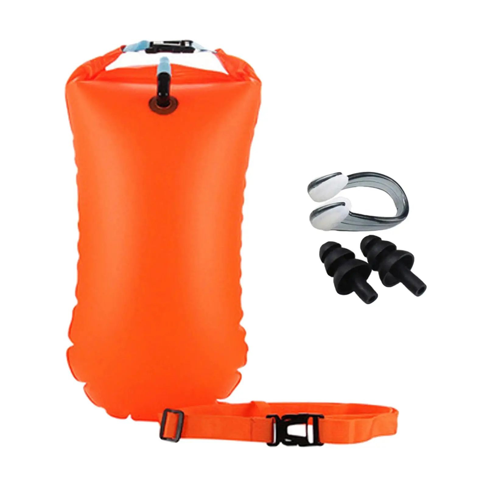Inflatable Swimming Buoy Bag Tow Floating Dry Bag Swimming Diving Safety Signal Air Bag Inflatable Swimming Bag for Surfing