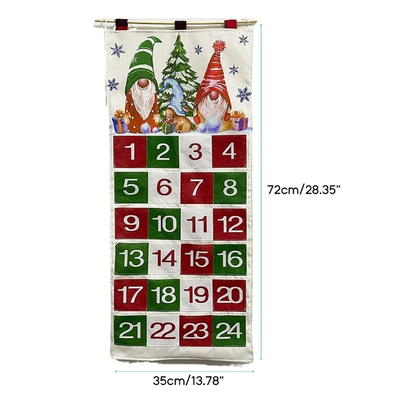 Пустой адвент-календарь Подвесной заполняемый адвент-календарь с 24  карманами обратного отсчета | AliExpress
