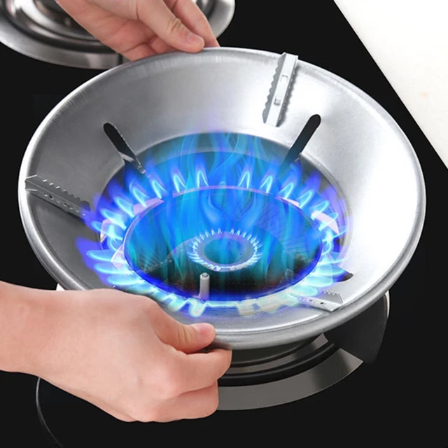 Gas Stove Wok Ring Heat Resistant Enamel Energy Saving Windproof Round Gas  Stove Cover Pan Wok Storage Rack Support Stand – the best products in the  Joom Geek online store