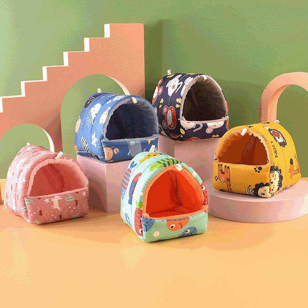 Title 4, Guinea Pig Nest Cartoon Pattern Pet Hideout War...