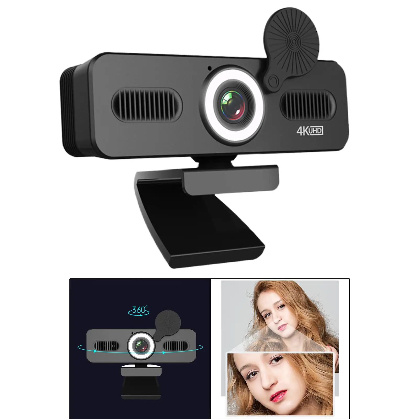 USB Computer Camera with Web  with Microphone Auto for Video Calling  Learning  Computer