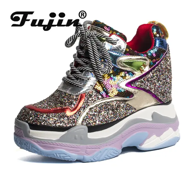 Fujin 11.5cm Synthetic Women High Brand Designer Shoes Ladies 