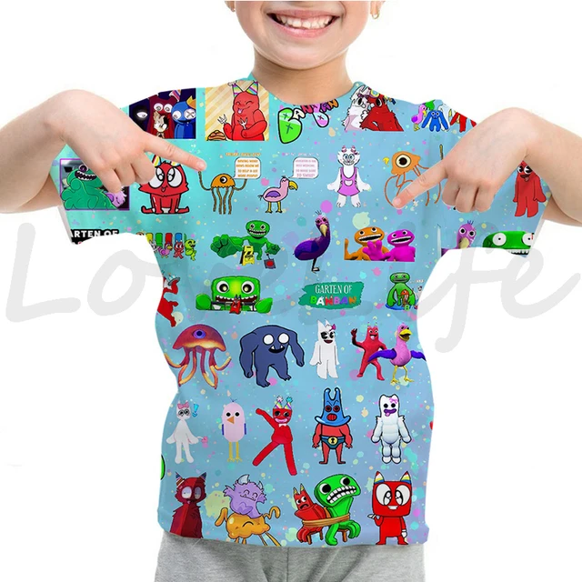 T-shirt com a garten do jogo banban para menino e menina, linda t-shirt,  desenhos animados, filmes, engraçado, para role play, 4 a 14 anos, verão -  AliExpress