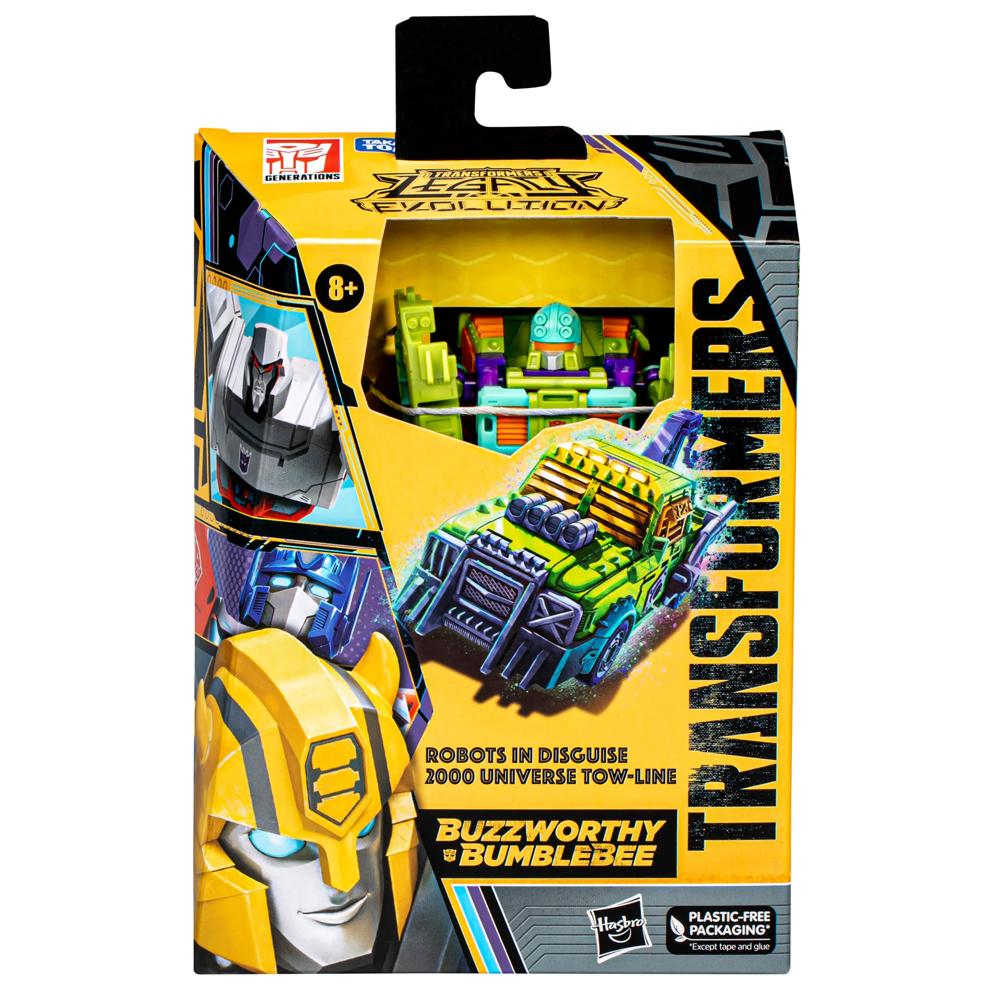 Игрушка-трансформер Hasbro Buzzworthy Bumblebee, трансформер, робот в  маскировке, 2000, игрушки для мальчиков с буксировочной линией,  коллекционный ...