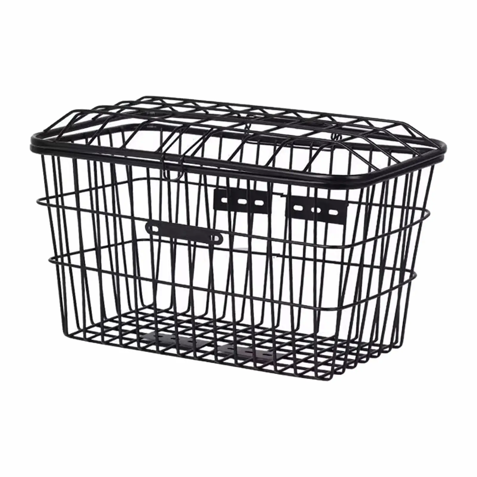 Bike Rear Basket Decoration Holder Thicken Riding Storage Gadget Black Universal Accessory Durable Bike Storage Basket with Lid