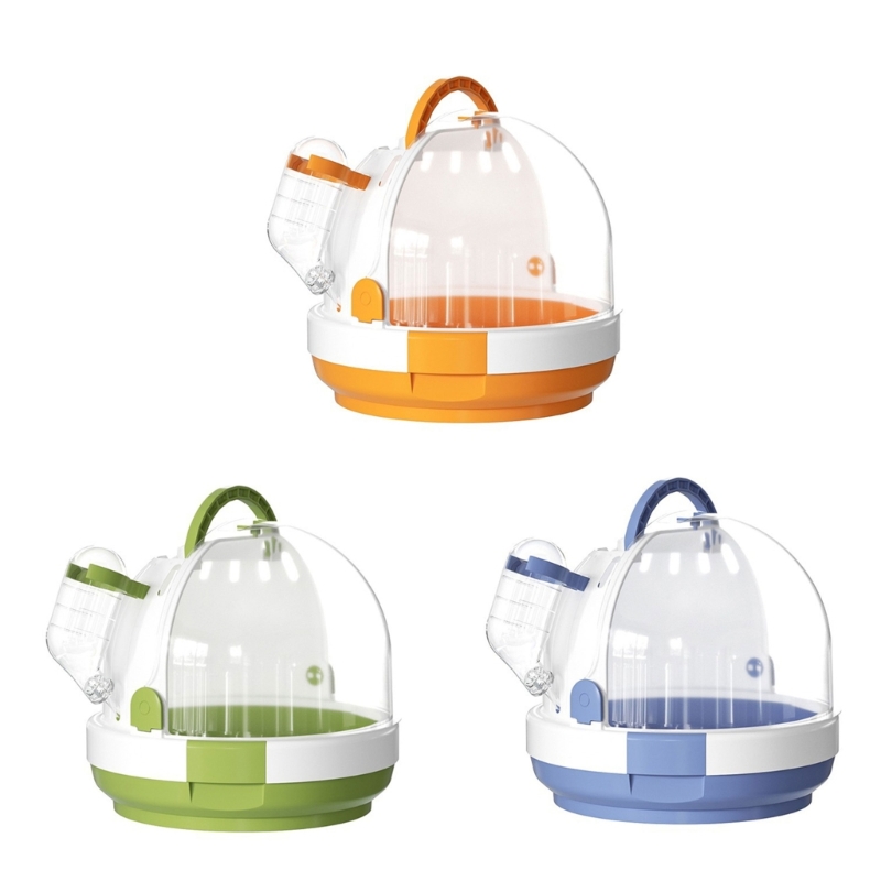 Title 1, Portable Clear Bird Parrots Transport Cage Wind...