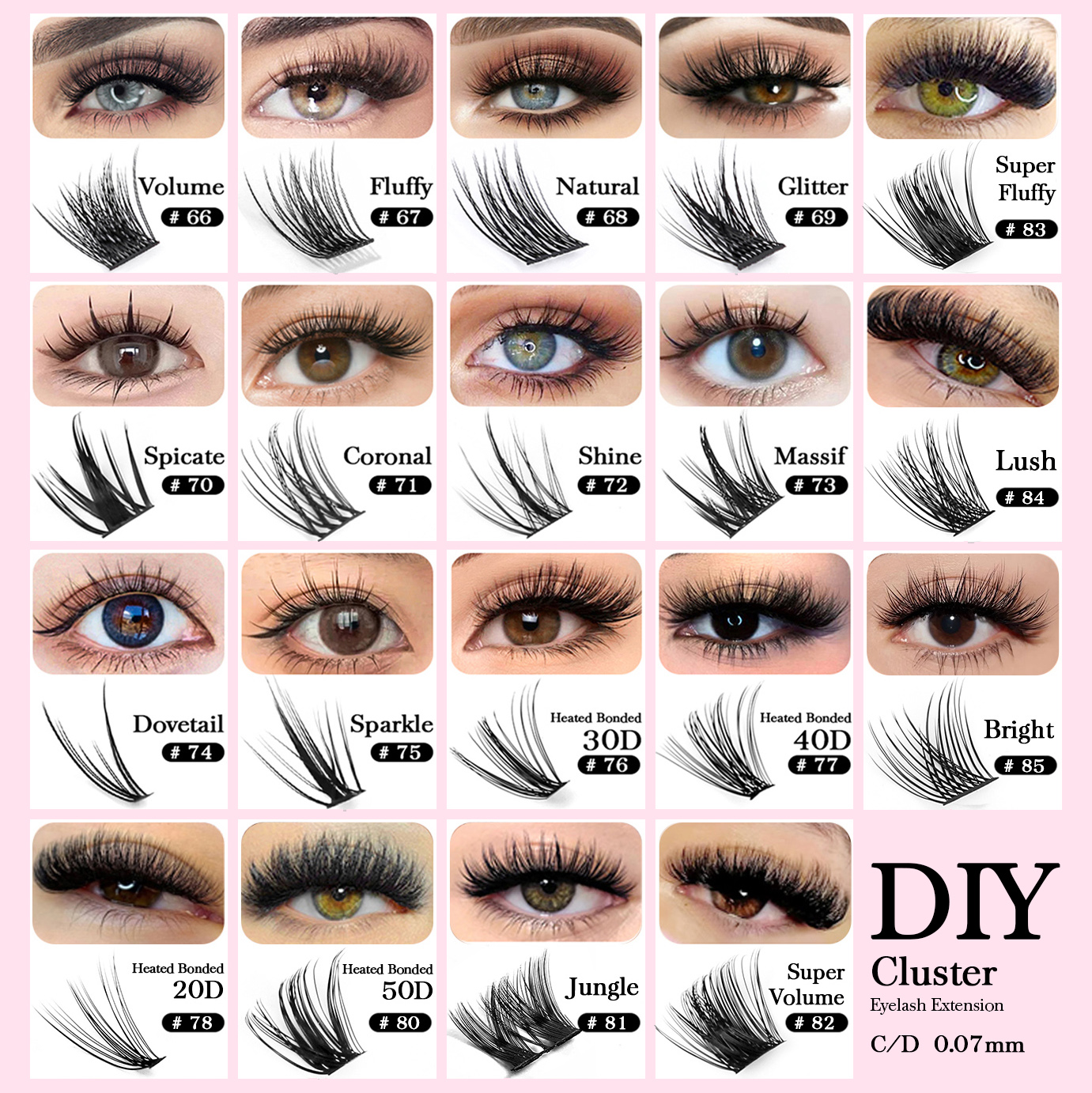 Best of YUANZHIJIE 144pcs Premium DIY Cluster Eyelash Extension Fluffy Natural Segmented Individual Faux Mink Lashes Professional Makeup Reviews & Tips - Image 2