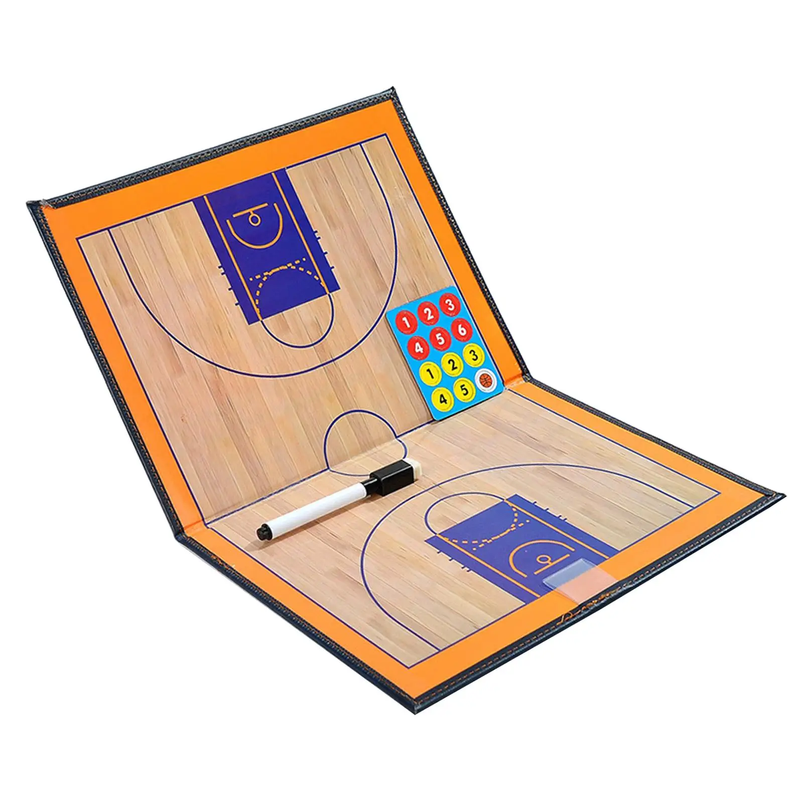 coachs Board Premium trickery Clipboard Two  with Full & Half Court  Marker Board for Basketball, Baseball, Soccer, Football
