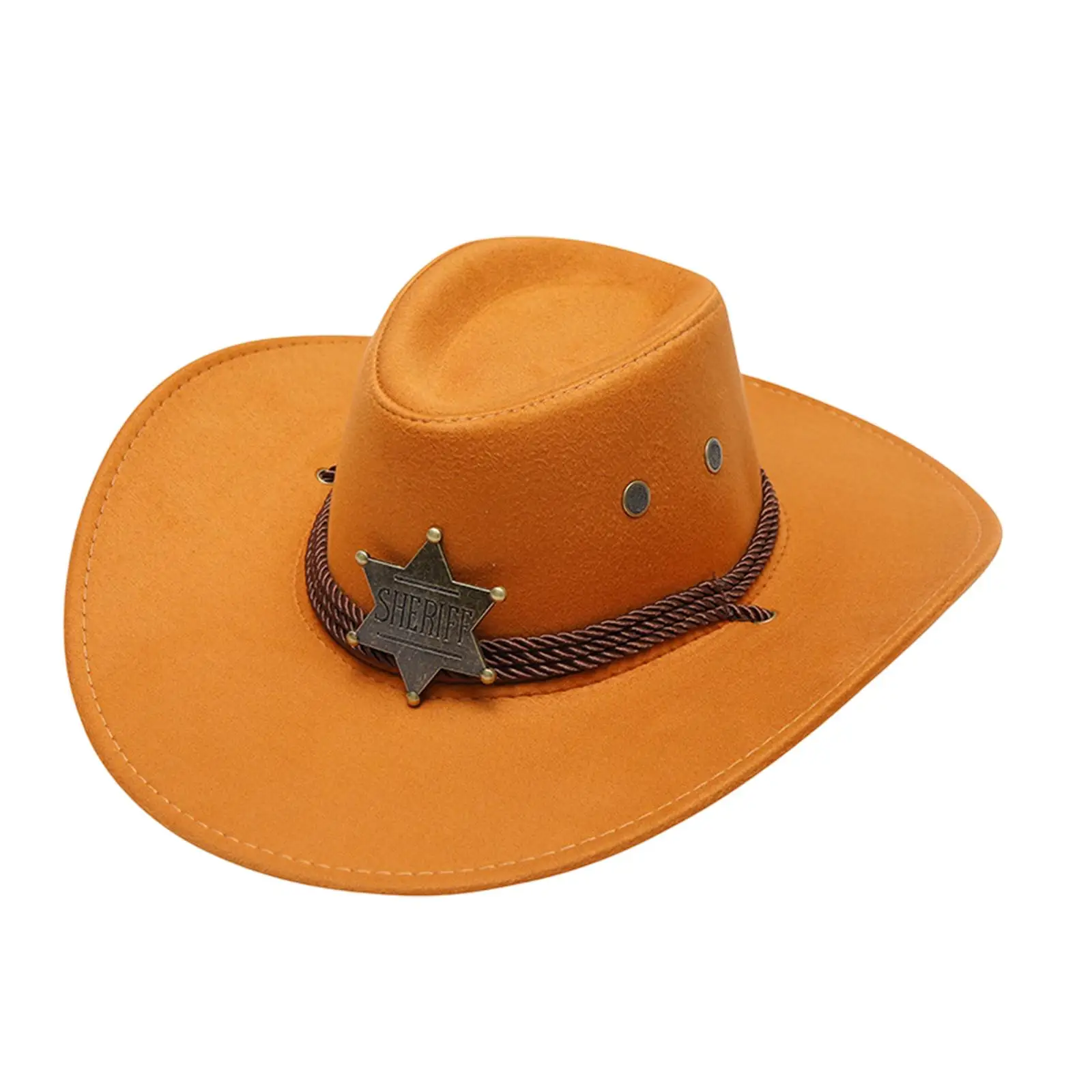 Western Cowboy Hat Men Outdoor Sunshade Hat for Carnival Travel Parties
