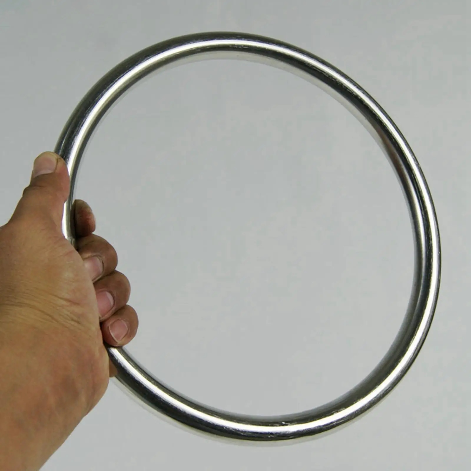 Stainless Steel Rattan Ring Durable Training Equipment Rings Sturdy Hoop