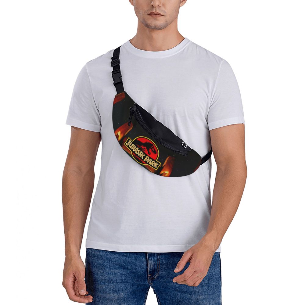 Homens Moda Sci Fi Dinossauro Crossbody Saco