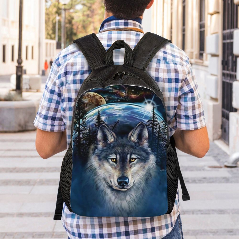 homens, bolsa casual para escola, estudantes universitários, bolsa de impressão 3D, moda