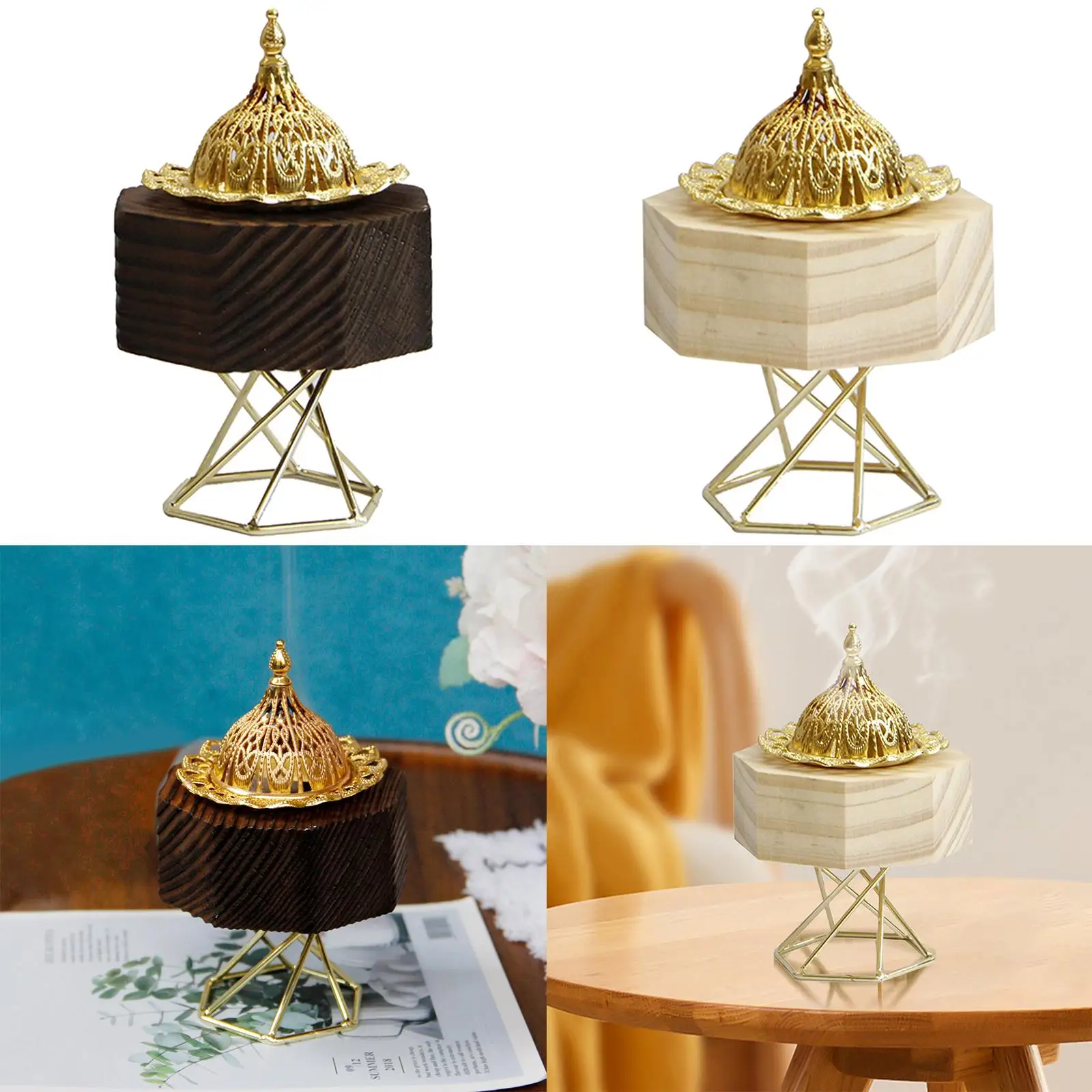 Incense Burner Nordic Style Classic Ornament Censer for Church Yoga Window