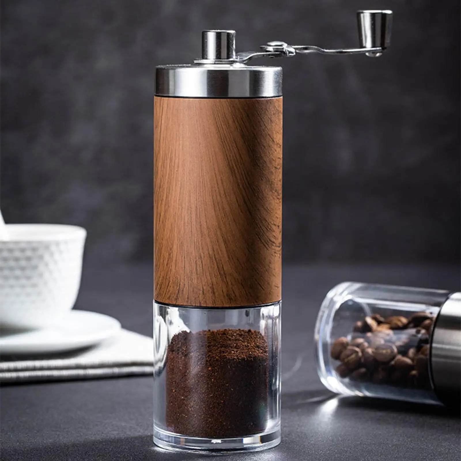 Manual Coffee Grinder Adjustable Hand Coffee Grinder High Quality Burr Grinder with Coffee Filter Espresso Grinder Hand Mill