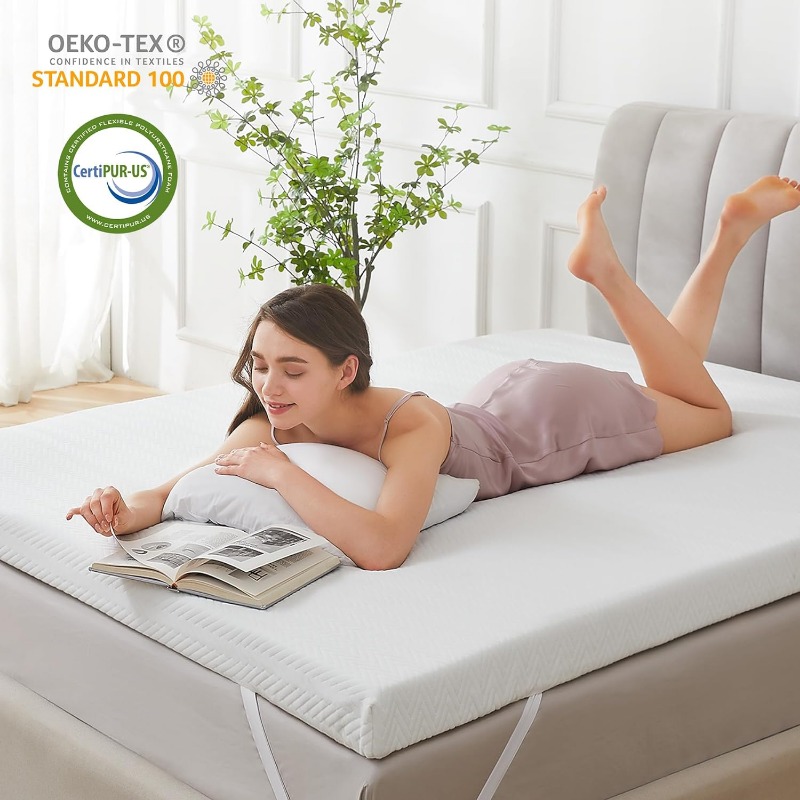 Title 13, Surmatelas en mousse à mémoire de forme Queen –...