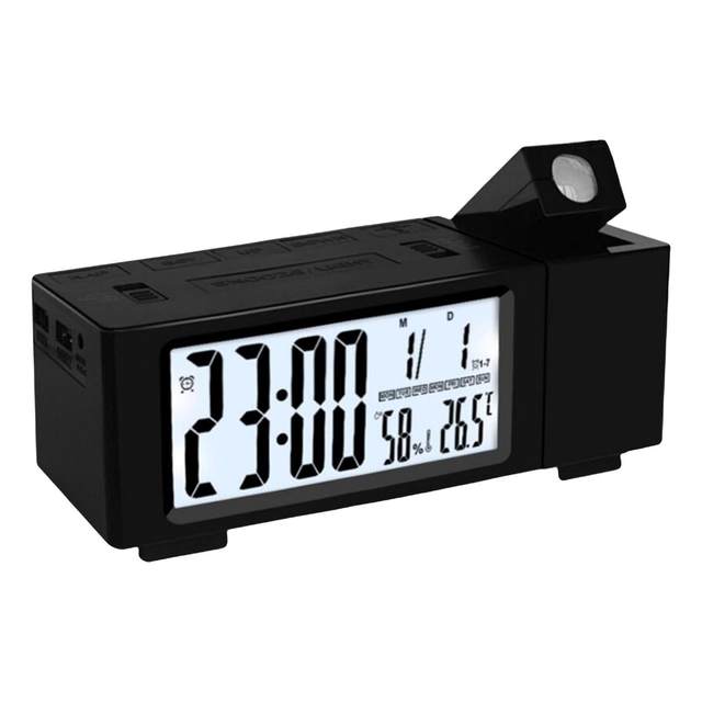 Sveglia Con Proiettore E Meteo - Display A Colori, Temperatura, Umidità, Proiezione Orologio Su Parete - Foto 5