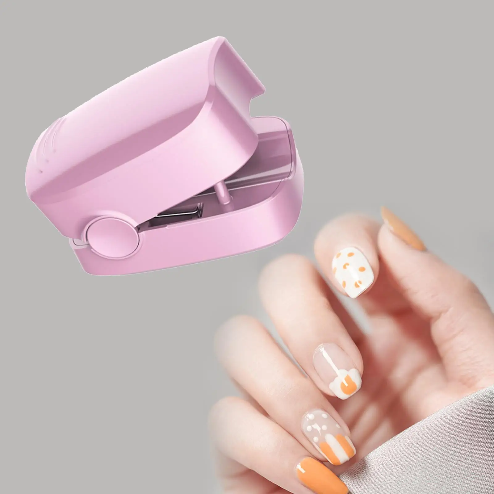 Mini Nail Dryer Lamp Portable Single Finger Curing Light 30 Timer  LED Lamp Manicure Tools for Gel Polish Home and Salon