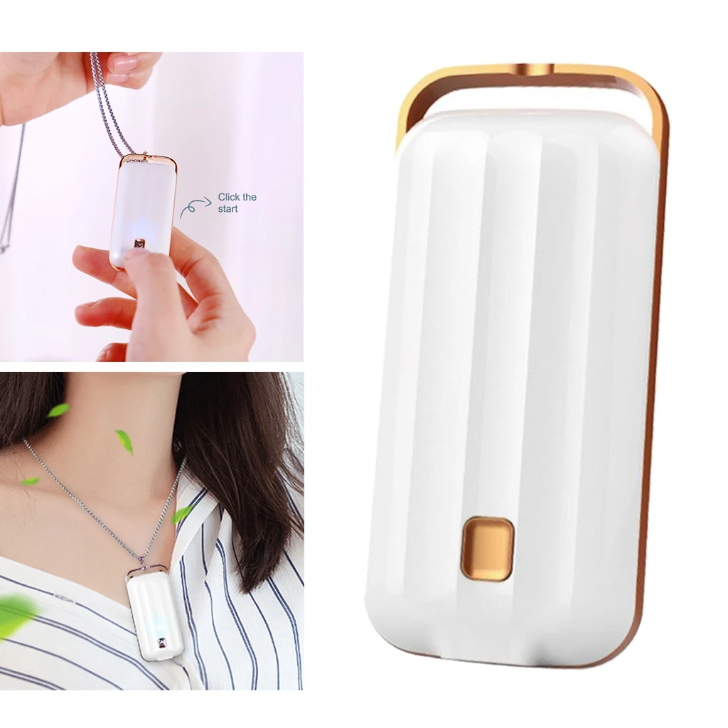 Wearable  Mini Necklace Air Portable  Odor Remover, Up to 