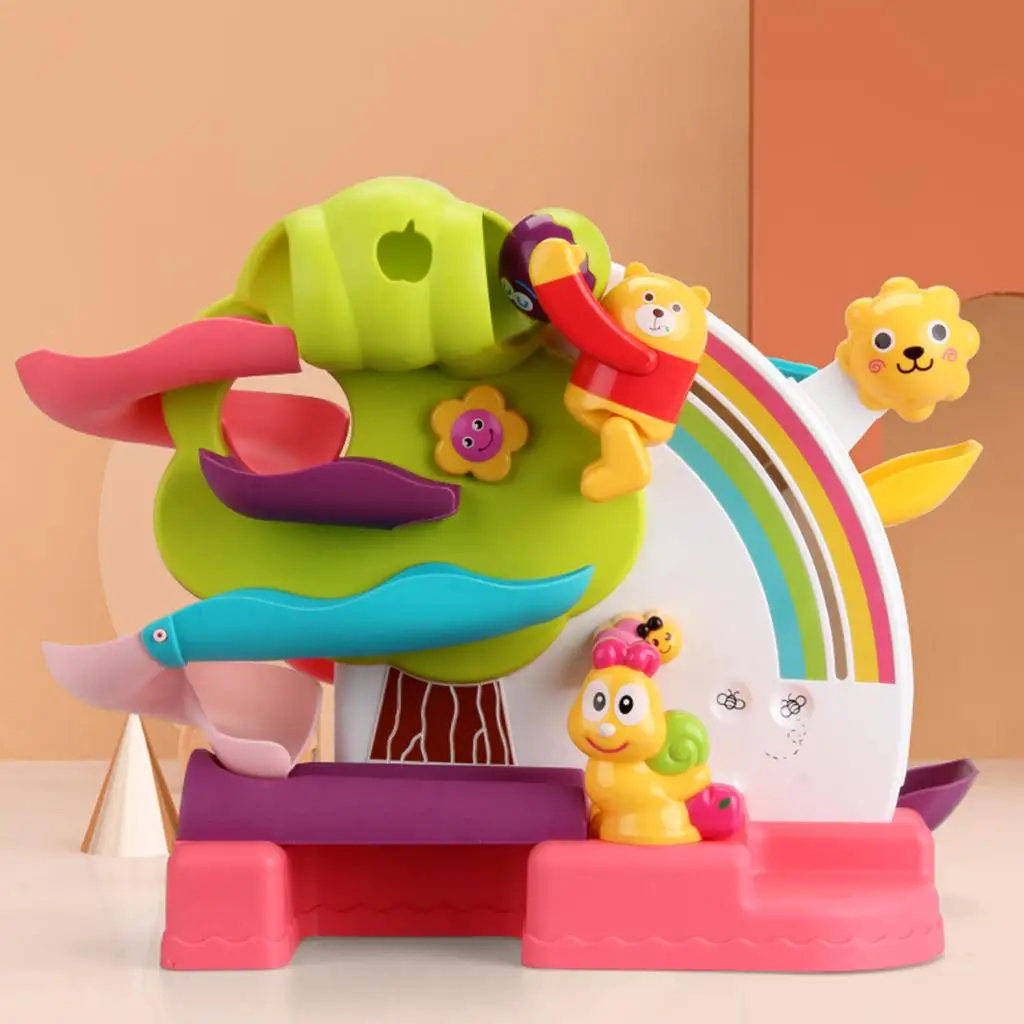  Rotating  Bear Large Slide Toy For Kids Assembling Toy Set