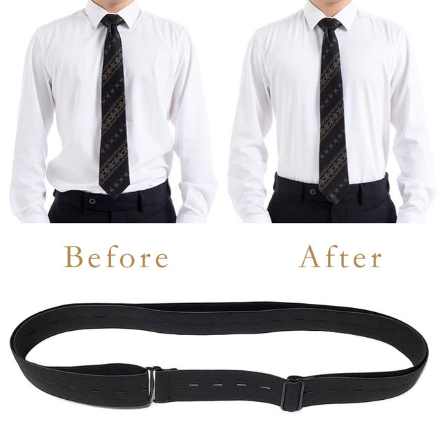 Black Shirt Stay Belt for Men Women Keep Shirt Tucked In