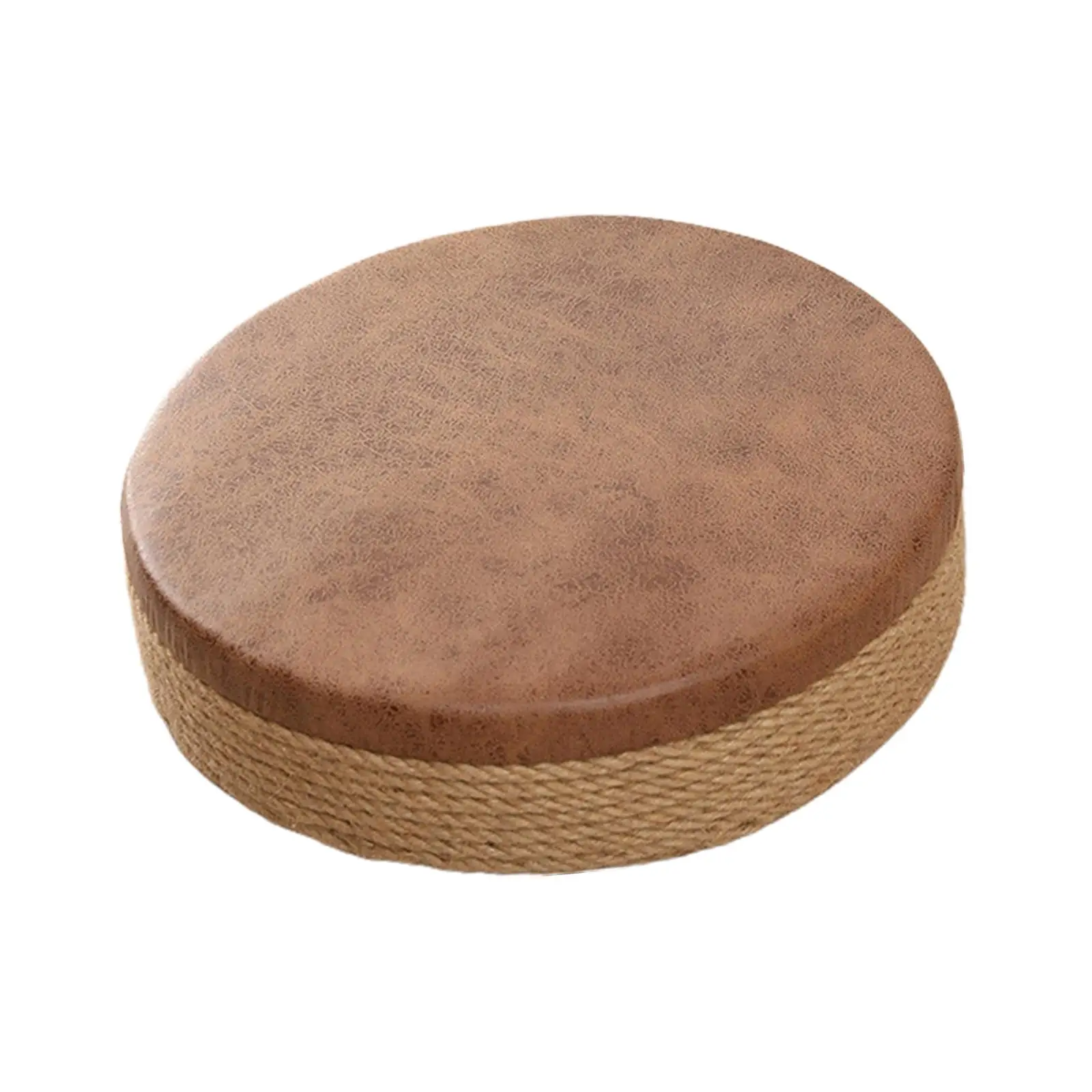 Round Cushion Pouf Mat Ottoman Seat Pad Tatami Floor Pillow for Balcony Home Living Room Dining Room Decor