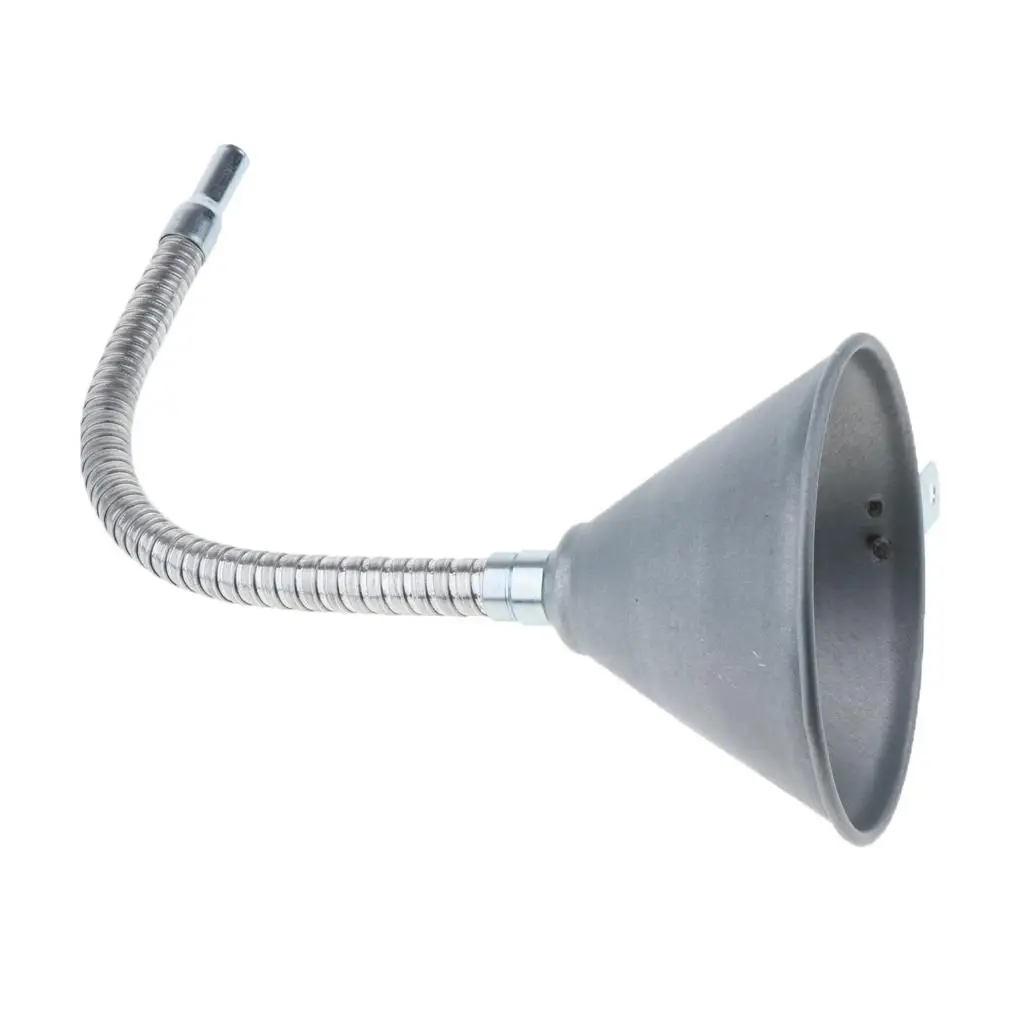Multi-Functional Metal Funnel with Flexible Extension Nozzle for Cars and
