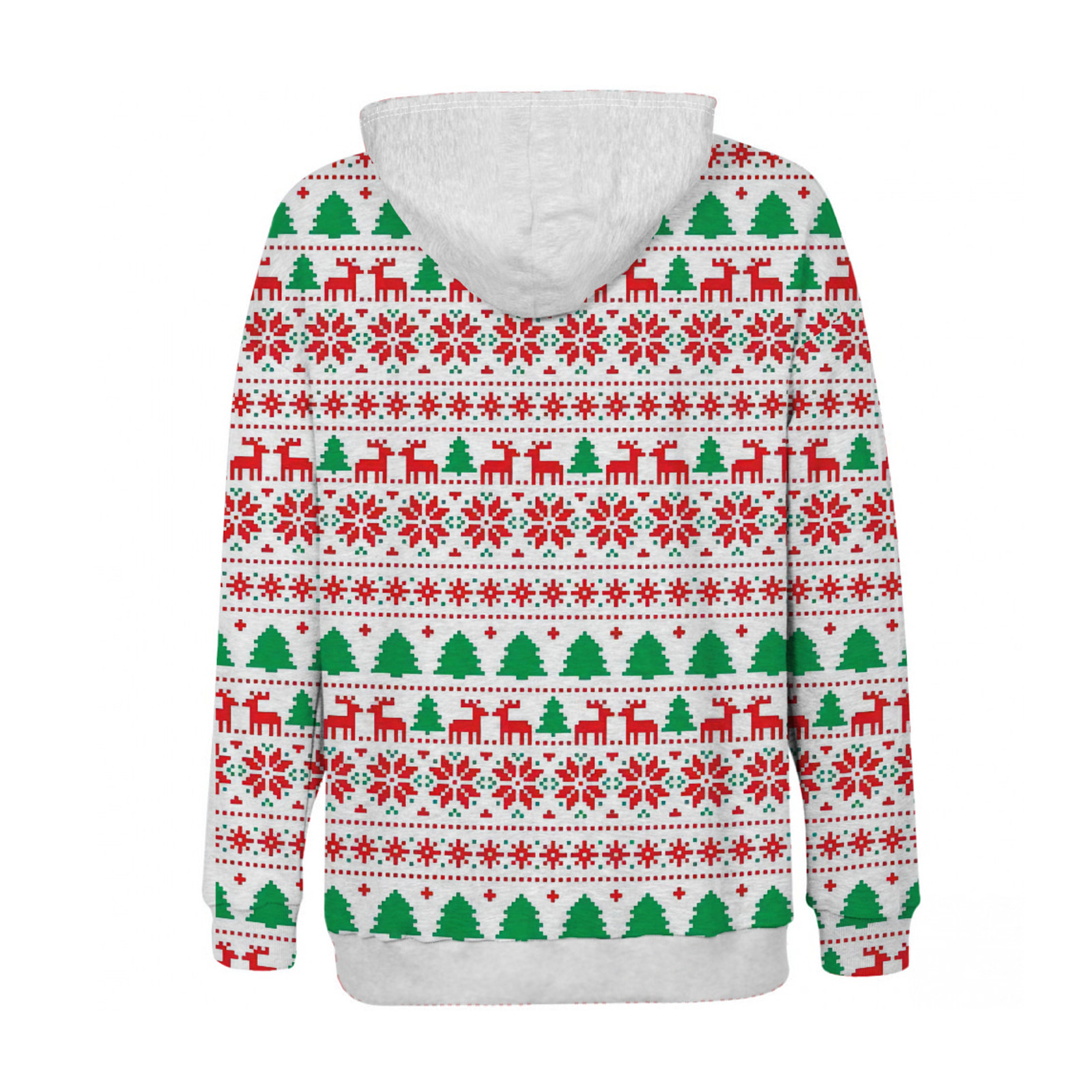 Homens e Mulheres Oversized Christmas Tree Hoodie,