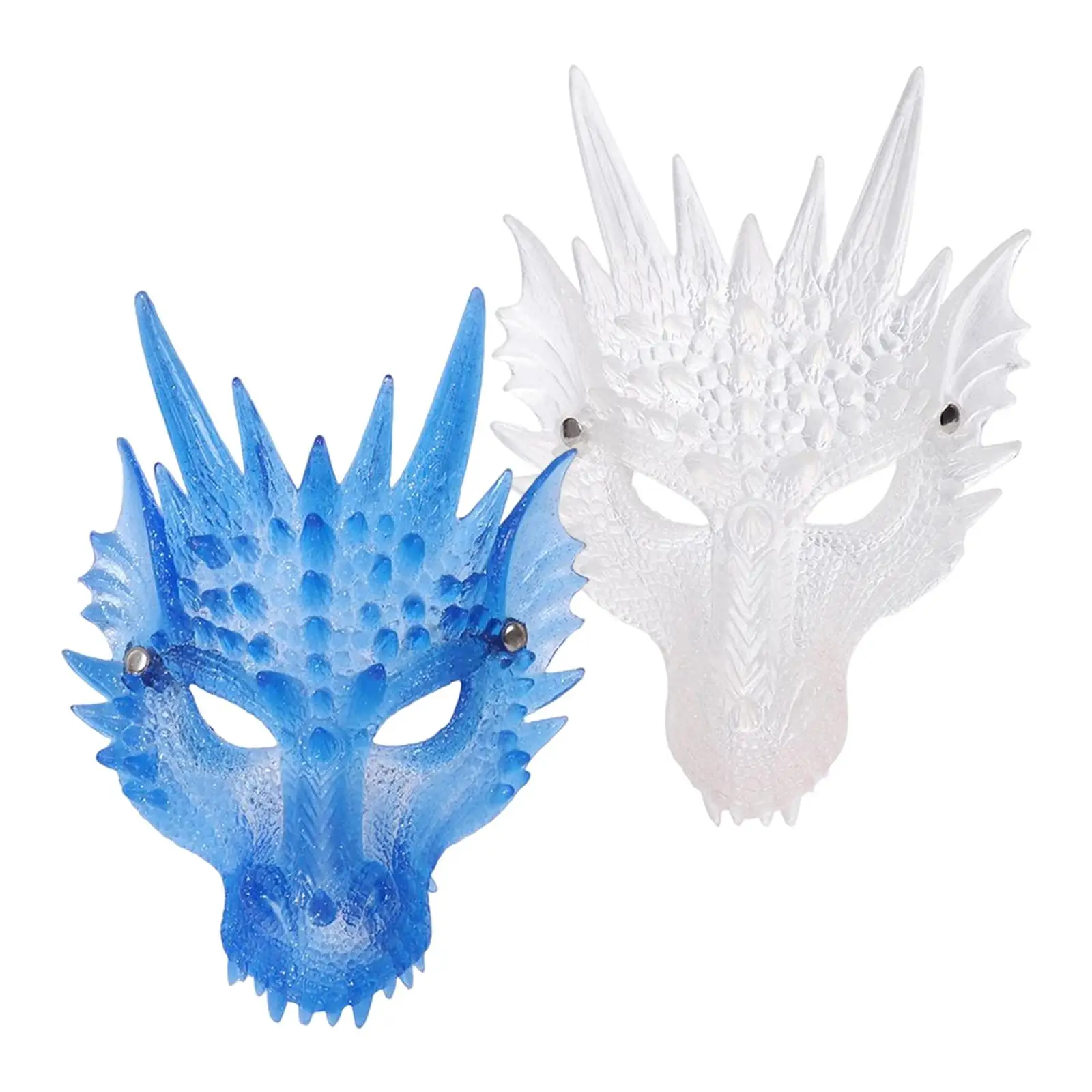 Movie Theme 3D Dragon Masks Unisex Half Face Cover Dinosaurio Masks for Masquerade Fancy Dress Cosplay Carnival Prom