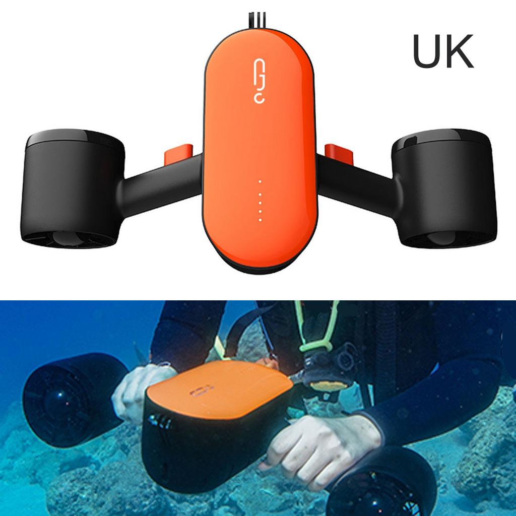 Waterproof Electric Underwater Scooter 3 Speed Scuba Diving Propeller Pool Sea Scooters Water Sports Equipment UK Plug