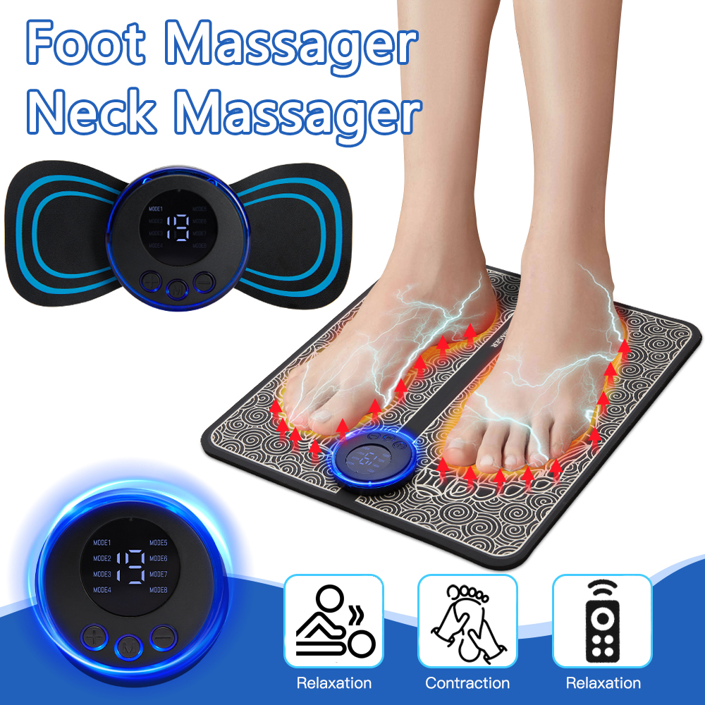 Best of EMS Foot Massager Pad Portable Foldable Massage Mat Pulse Muscle Stimulation Improve Blood Circulation Relief Pain Relax Feet Reviews & Tips