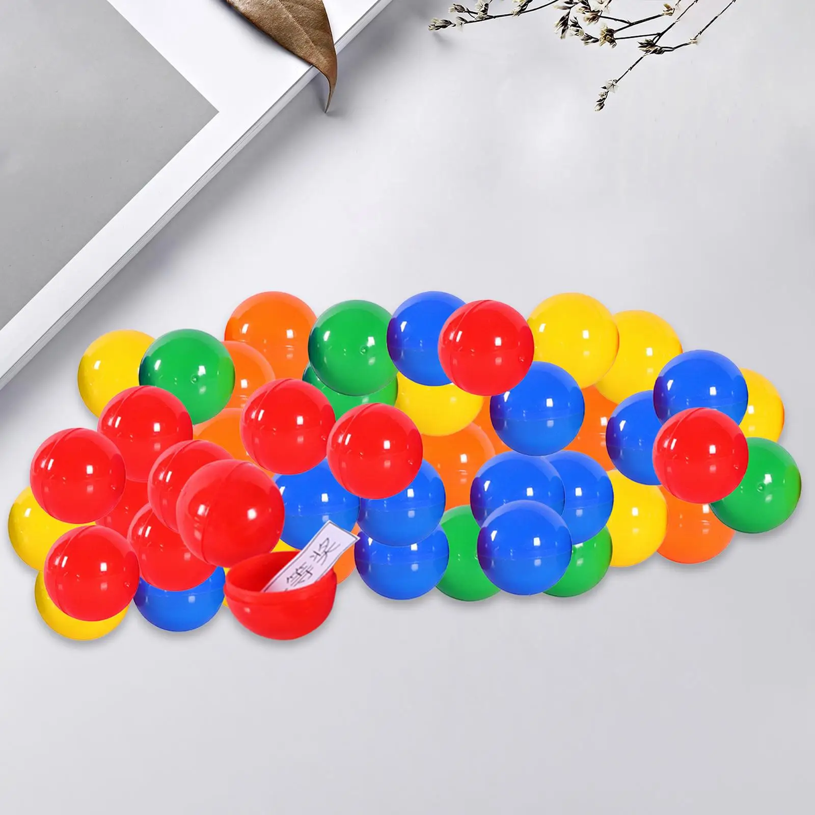 50 Pieces Bingo Ball Portable Direct Replaces Fittings Tally Ball for Company Large Group Games Camping Household Entertainment