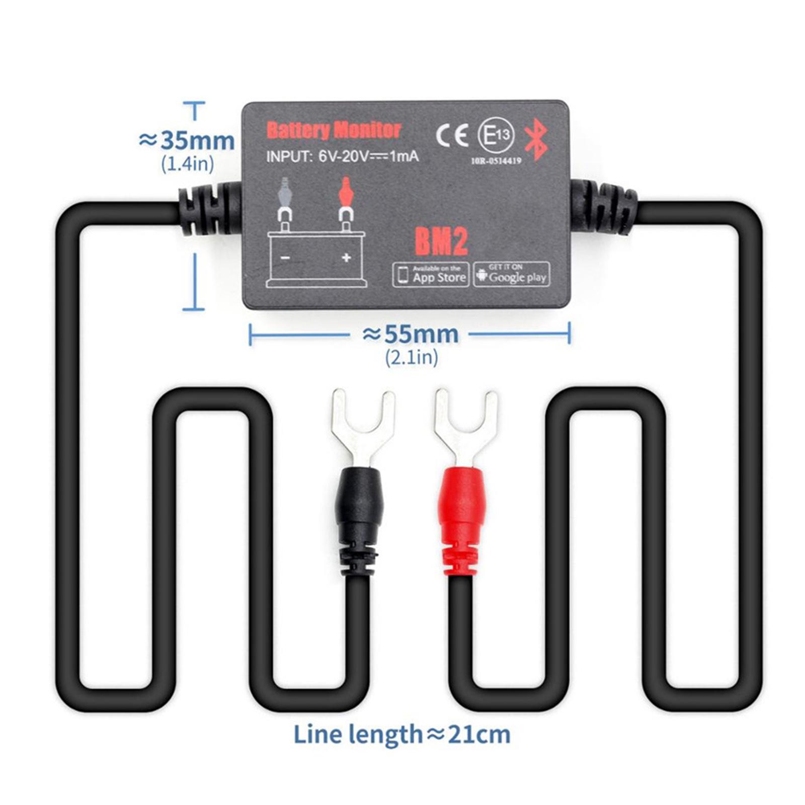 Battery Monitor  12V Digital Battery Analyzer BT4.0 for Android & IOS
