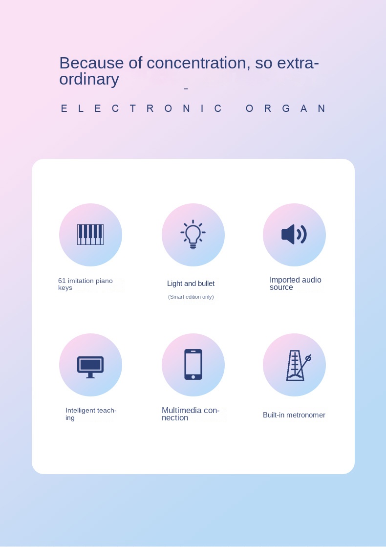 Title 9, Weiße elektronische Orgel für Kleinkinder, Anfä...