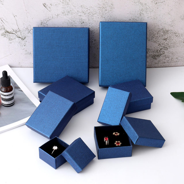 魅力的な Sapphire Size Multi Blue Earring Ring Bracelet Box Jewelry アクセサリー