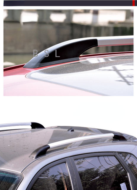 Barres De Toit Pour Peugeot 207 Break 2006-2014 - Modèle FLY Gris Aluminium - 2 Barres - Porte-Bagages Vélo/Ski