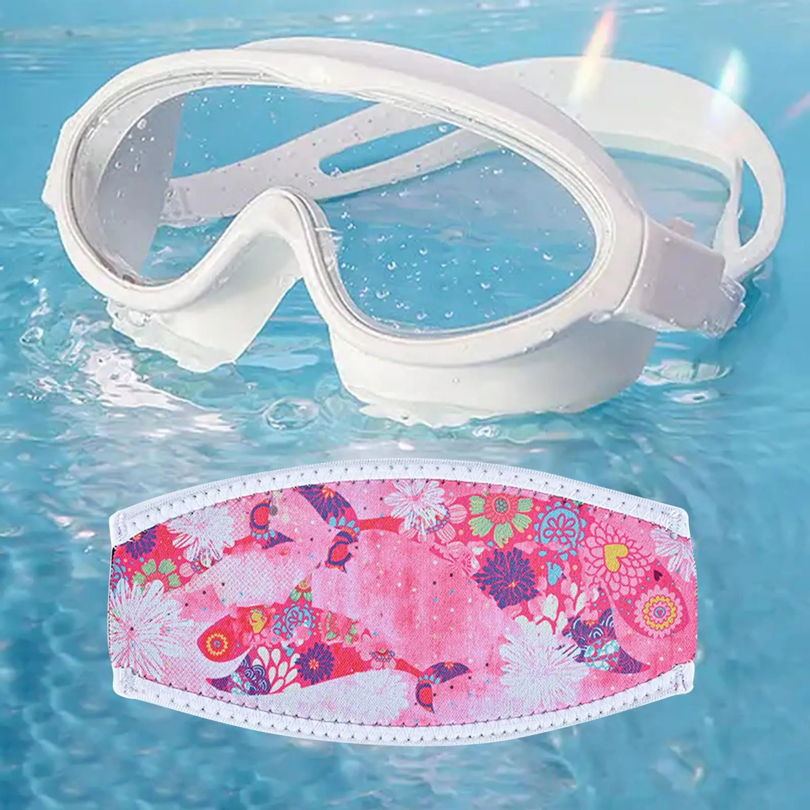 Diving Mask Strap Cover Long Hair Wrapper Protector Snorkel Mask Hair Band