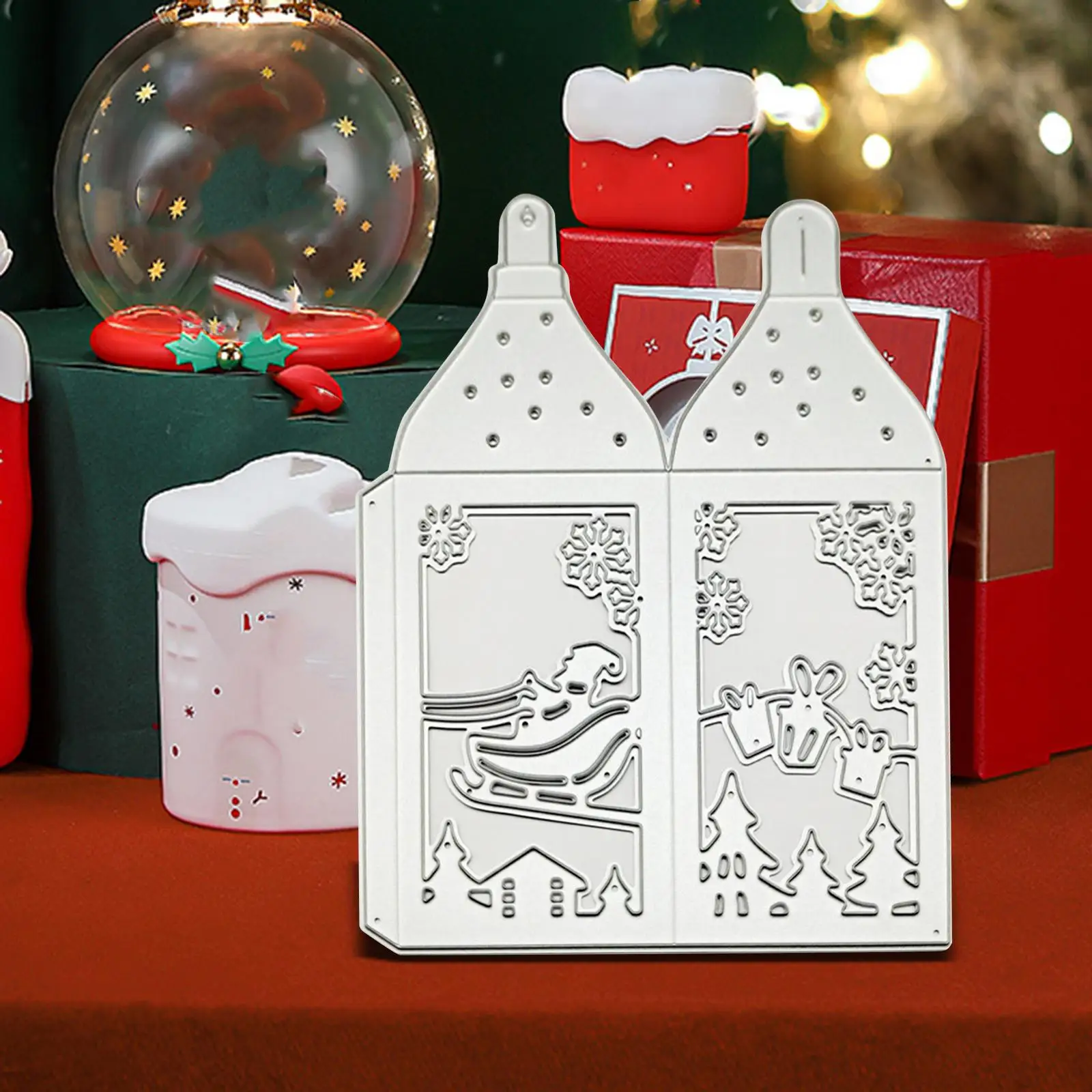 Gift Box Metal Cutting Dies Christmas Stencils Scrapbook Candy Box Die Cuts