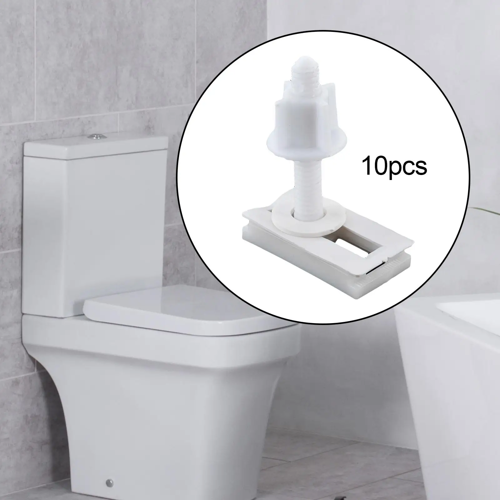 Toilet Seat Hinge Bolt Fitting Screws for Bathrooms Household Public Places