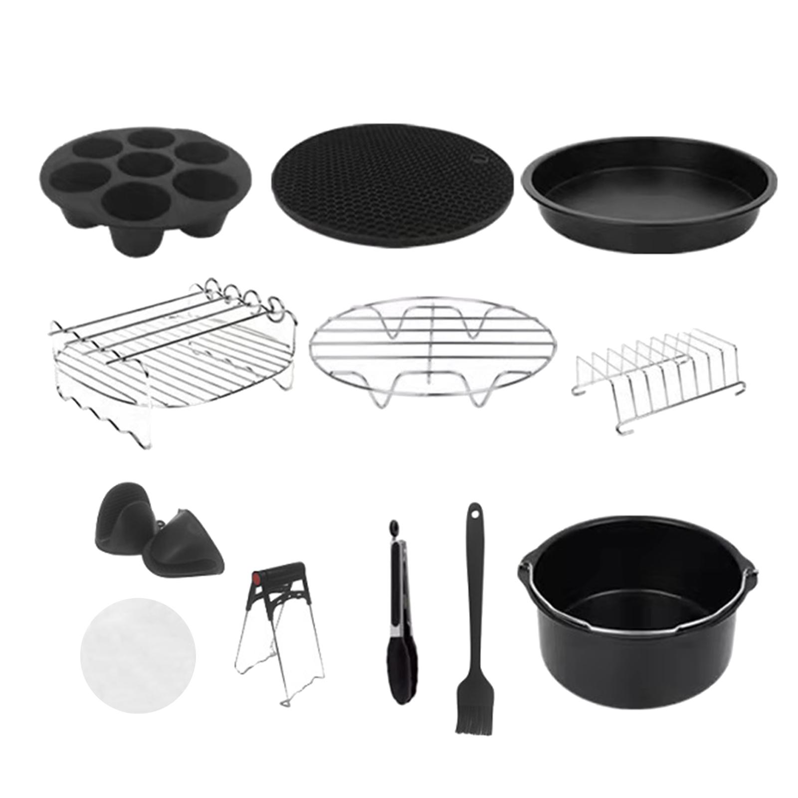 12 Pieces 8 inch Air Fryer Accessories 100 Baking Paper Baking Pan Cake Pan