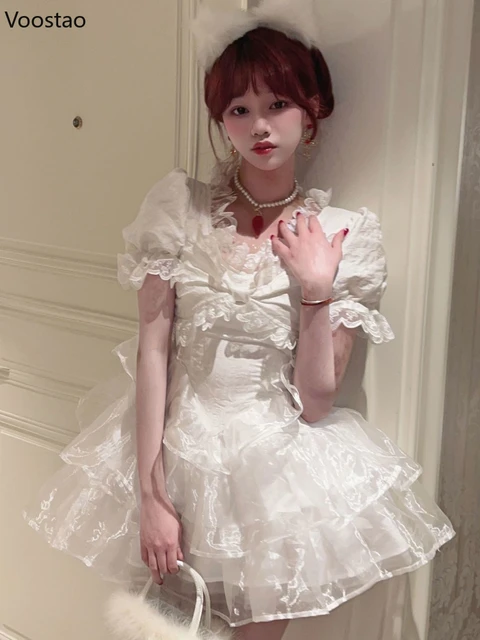 Sweet Lolita Surprise Sweatshirt White Kawaii Aesthetic Clothes Cute –  Aesthetics Boutique