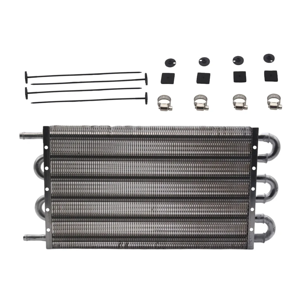 6 Row 6AN Universal Aluminum Racing Engine Transmission Oil Cooler Kit