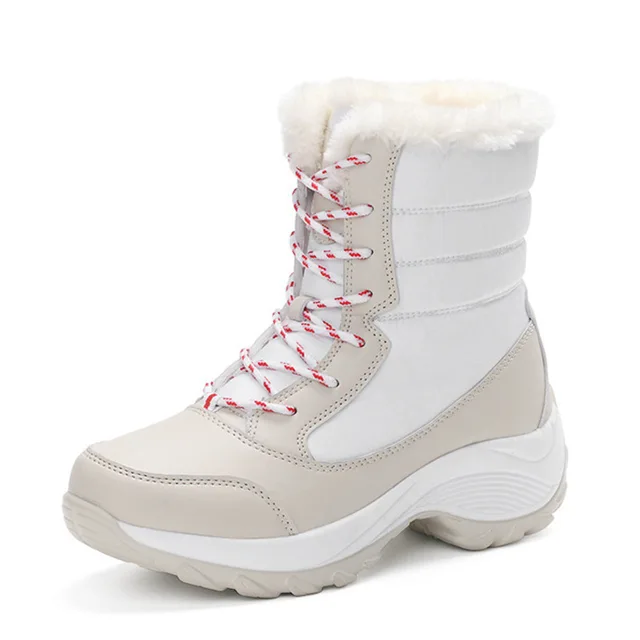 MID Calf Customized Logo Sexy Stylish Women's Warm Fur Water Resistant Snow  Boots - China Quilted Short Winter Boots and Snow Rain Warm Boots price