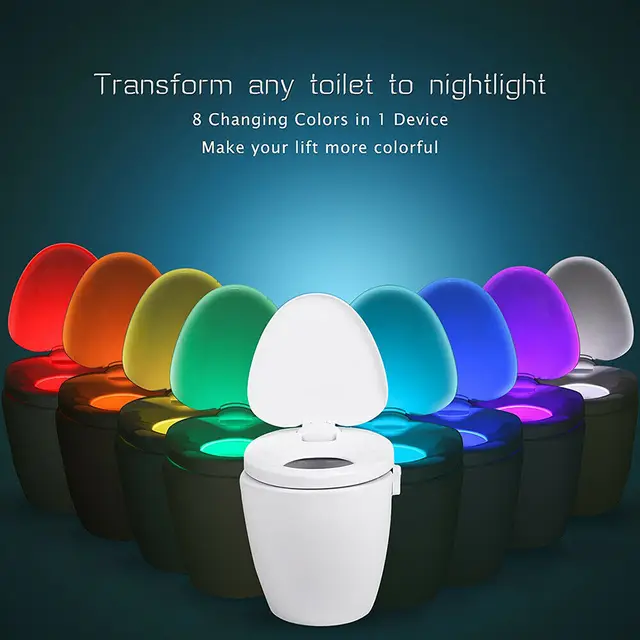 Super Cool LED Night Light for Toilet Seat (8 Different Colours) – Aviation  Shop