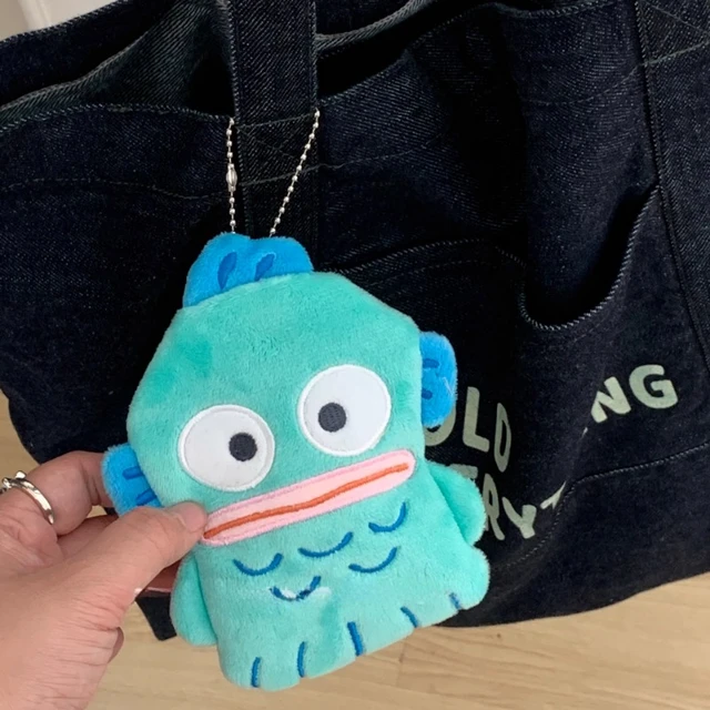 Sanrios Hangyodon Anime Kawaii Cute Fish Monster Tote Bag Plush Handbag  Bento Bag Zero Wallet Small Card Bag Christmas Gifts - AliExpress