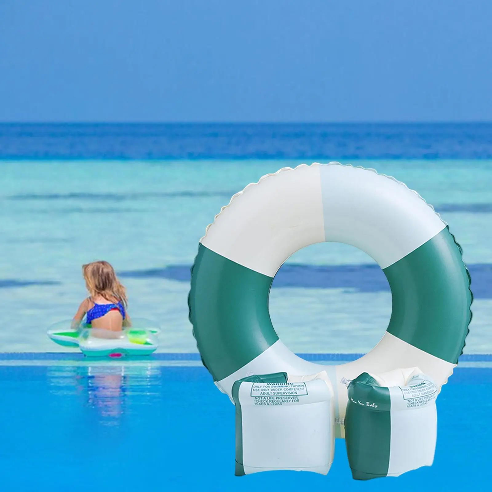 Inflatable Tubes Floating Float for Kids Adults Swim Tubes Rings Swim Float for Pool Summer Water Park Outdoor Beach