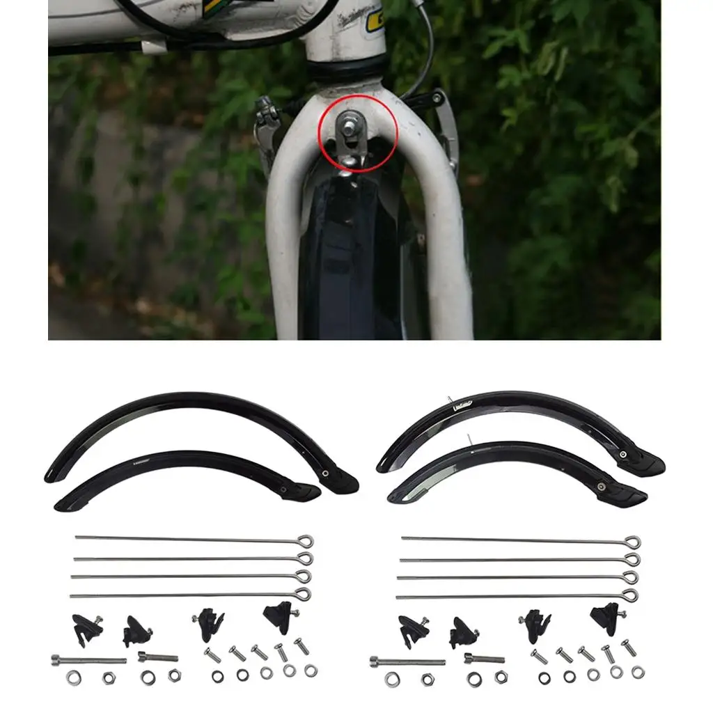 20`` 14`` Folding Bike Mudguard Set for brake System