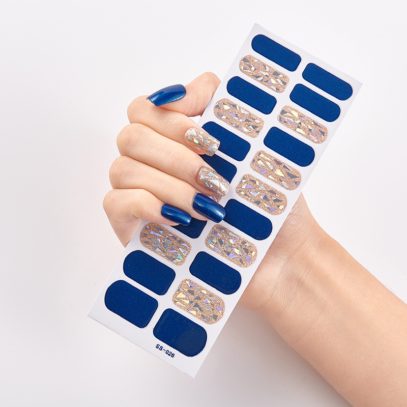 Best of Baking Free Fashionable Blue Diamonds Nail Art Stickers Collection Manicure DIY Nail Polish Strips Wraps For Party Decor Reviews & Tips