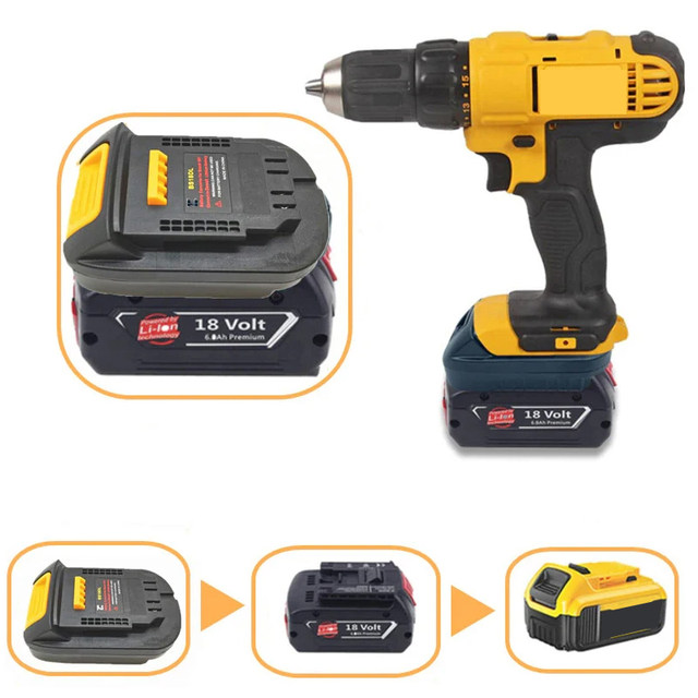 ボッシュバッテリーアダプタBS18DL 18vバッテリーの使用dewalt 18v/20vリチウムイオンバッテリー電源ツール4ピンコンバータ -  AliExpress